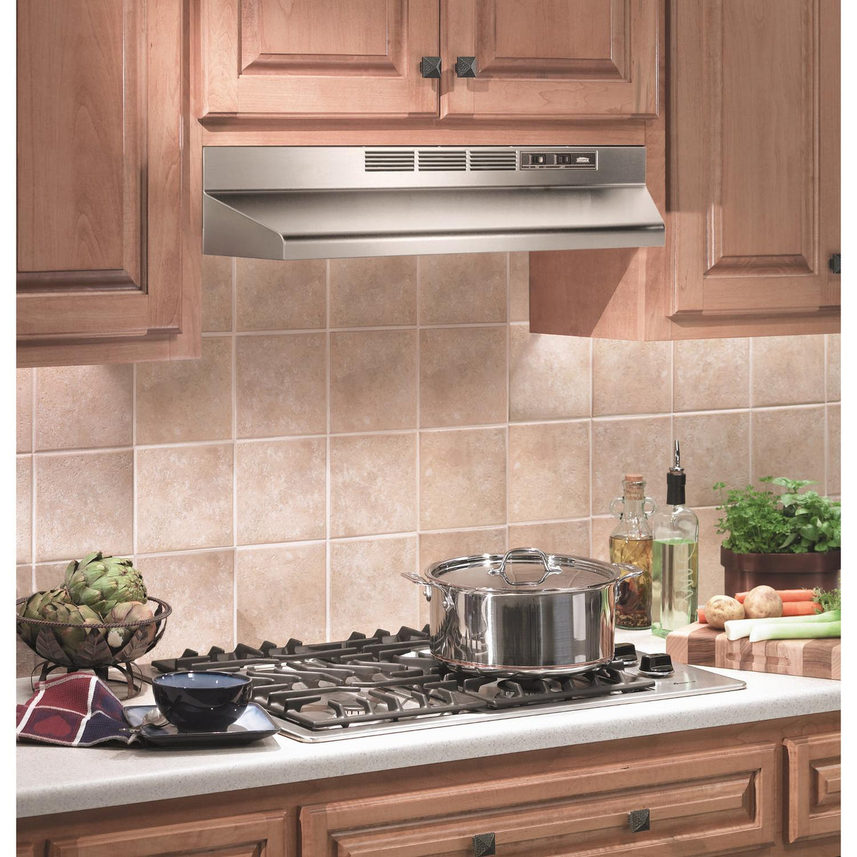 Broan® 24-Inch Ductless Under-Cabinet Range Hood, Stainless Steel