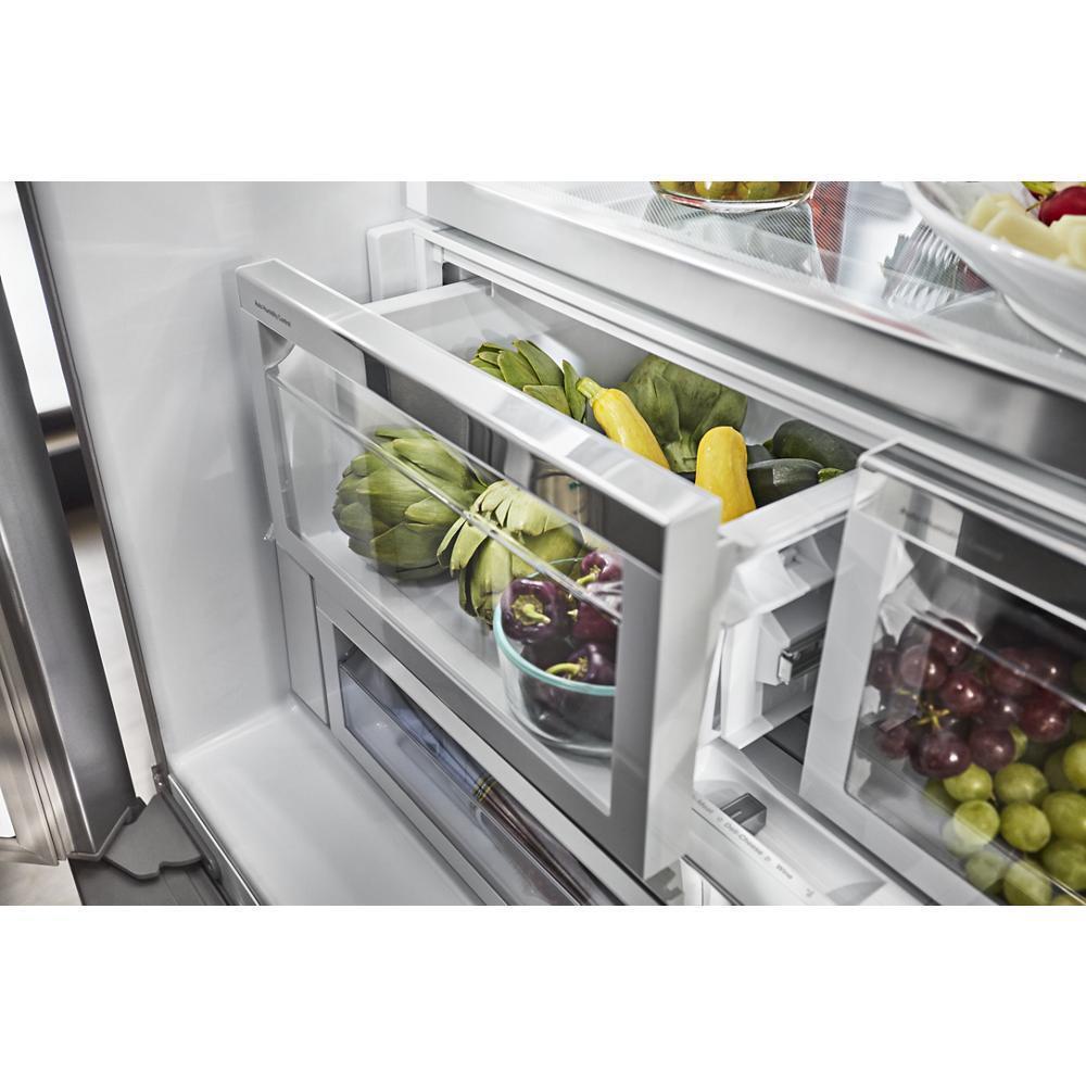 26.8 cu. ft. 36-Inch Width Standard Depth French Door Refrigerator with Exterior Ice and Water and PrintShield™ finish