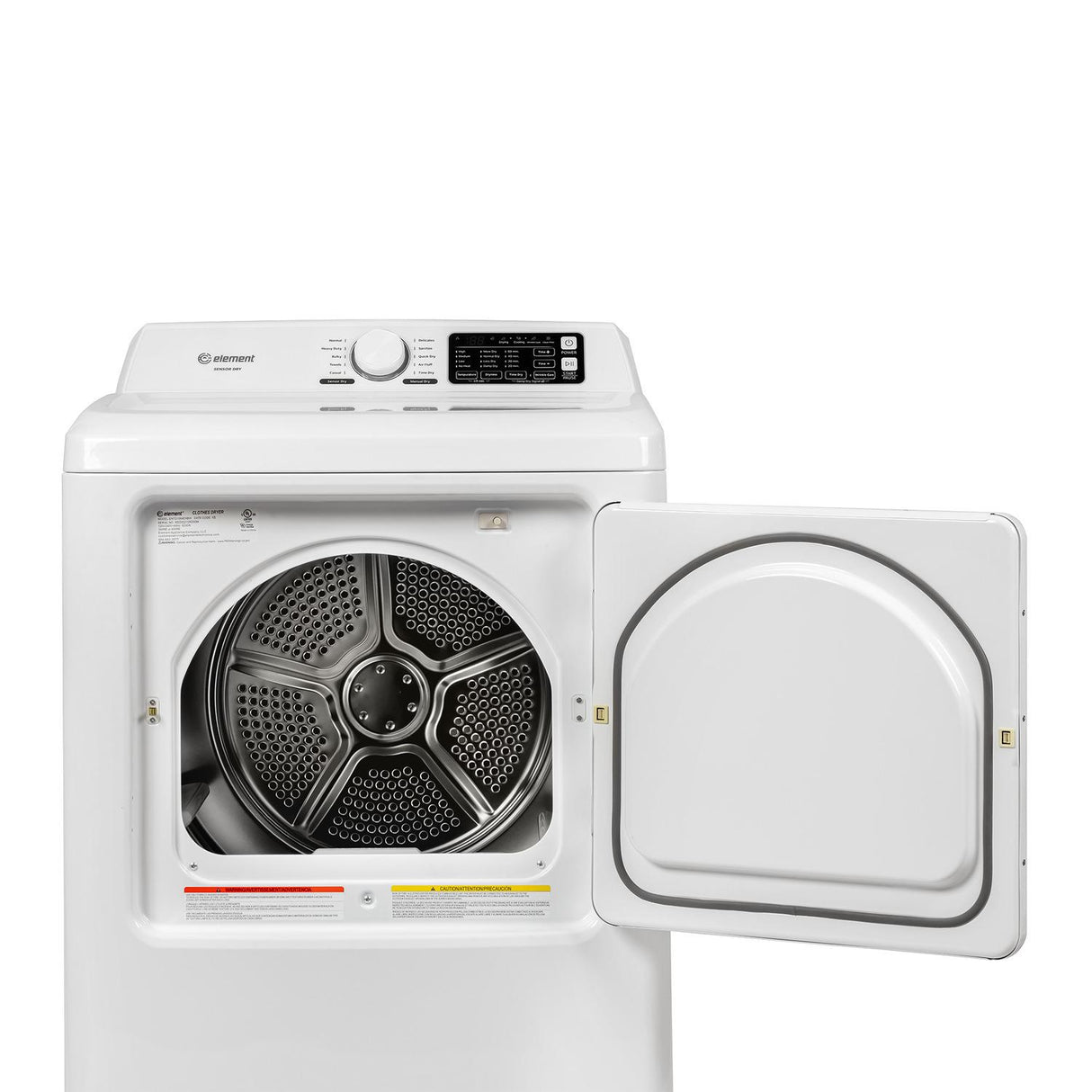 Element Electronics 6.7 cu. ft. Front Load Gas Dryer - White (ETDG6727CW)