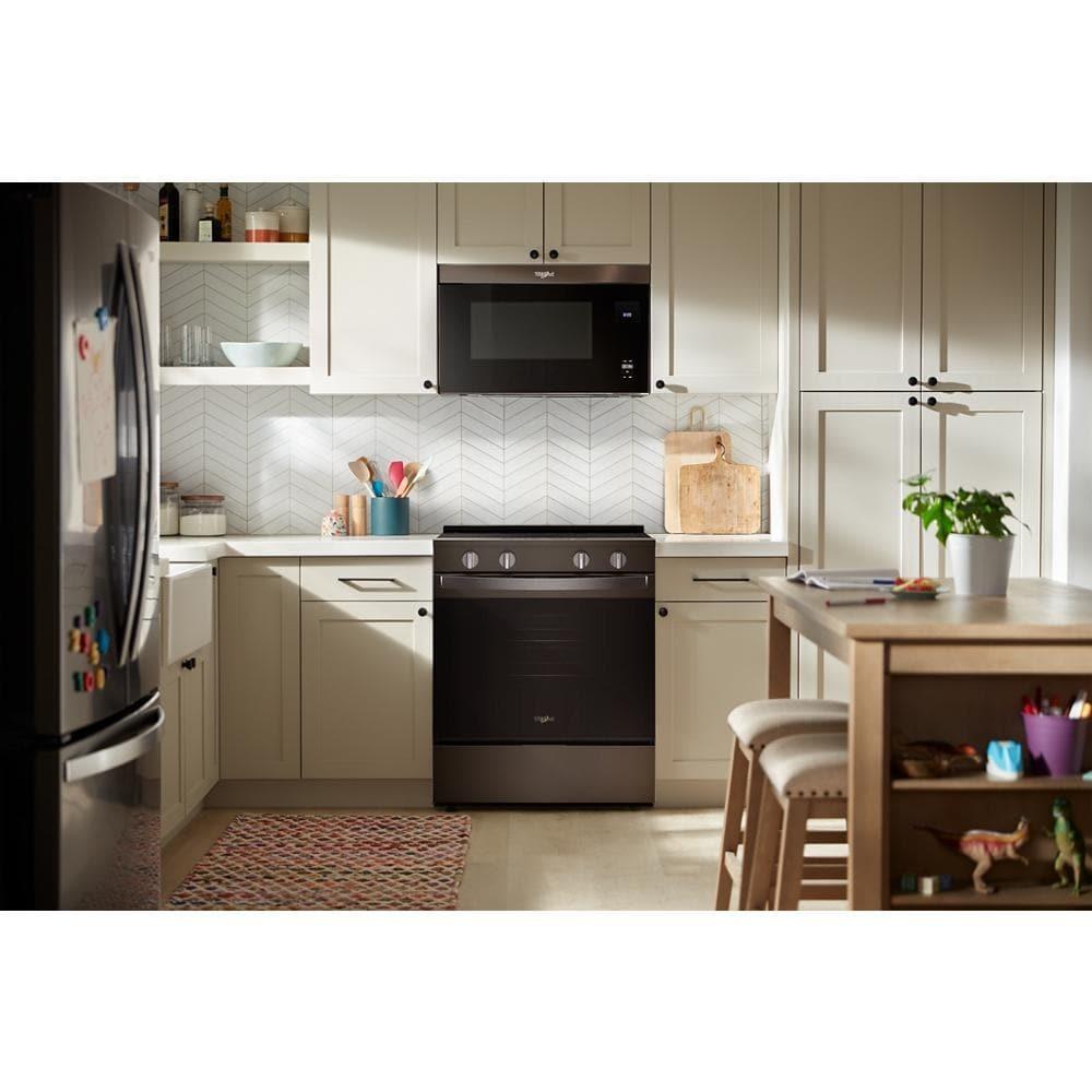 30-inch Electric Smart Range with Air Cooking Technology and Steam Clean
