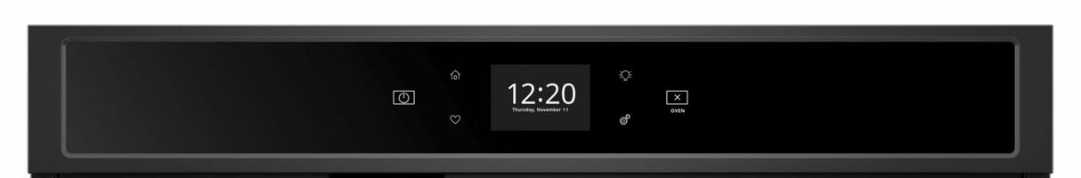 5.0 cu. ft. Smart Single Wall Oven with True Convection Cooking - Black