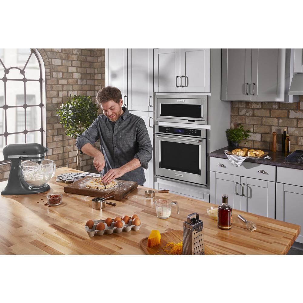 Built-In Low Profile Microwave Slim Trim Kit with Pocket Handle, Stainless Steel, fits cut-out height 12"