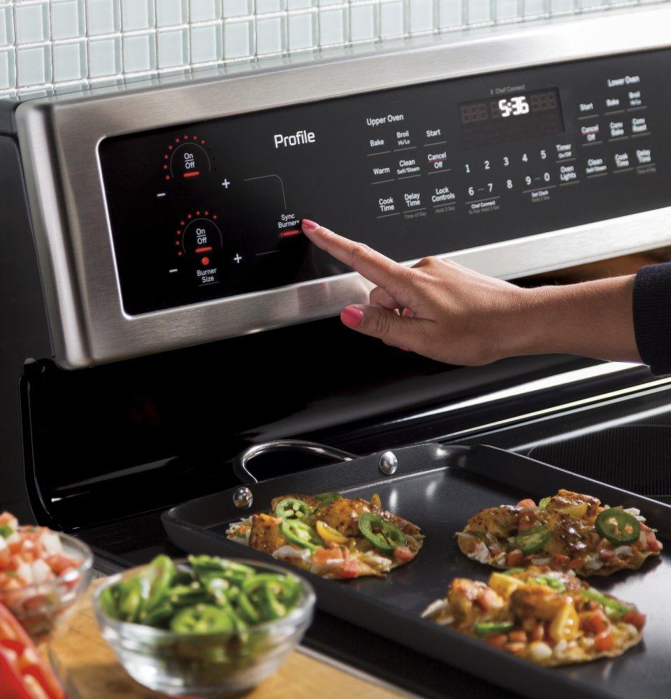GE Profile™ 30" Free-Standing Electric Double Oven Convection Range