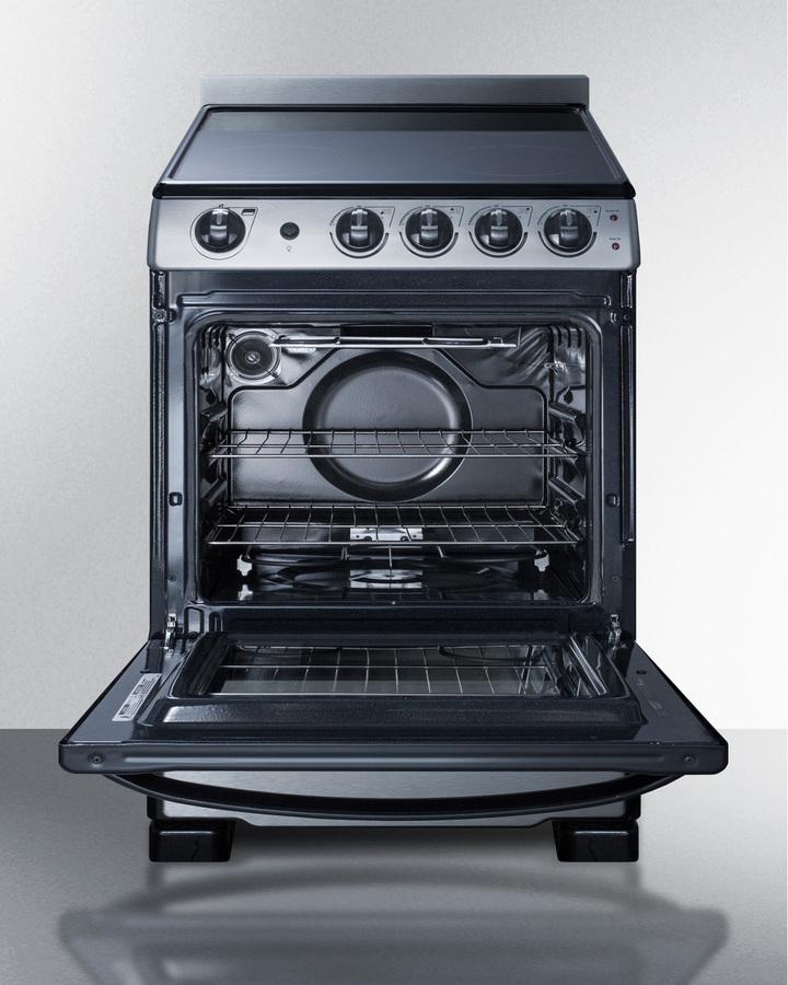 24" Wide Electric Range & Convertible Hood