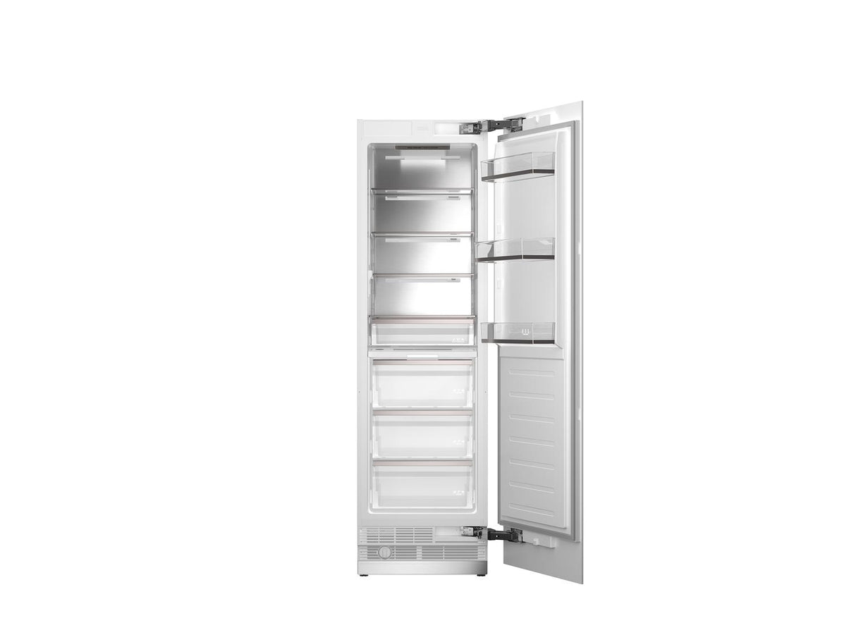 24" Built-in Refrigerator Column with internal water dispenser, panel ready reversible door Panel Ready