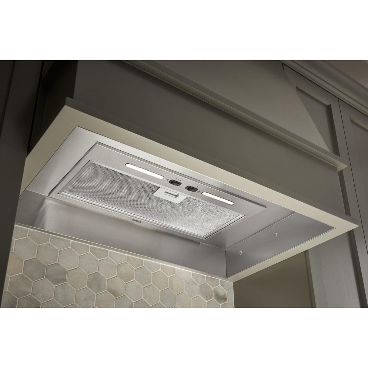 **DISCONTINUED** Broan® 20.5-Inch Custom Range Hood Power Pack, 300 Max Blower CFM, Stainless Steel **DISCONTINUED**
