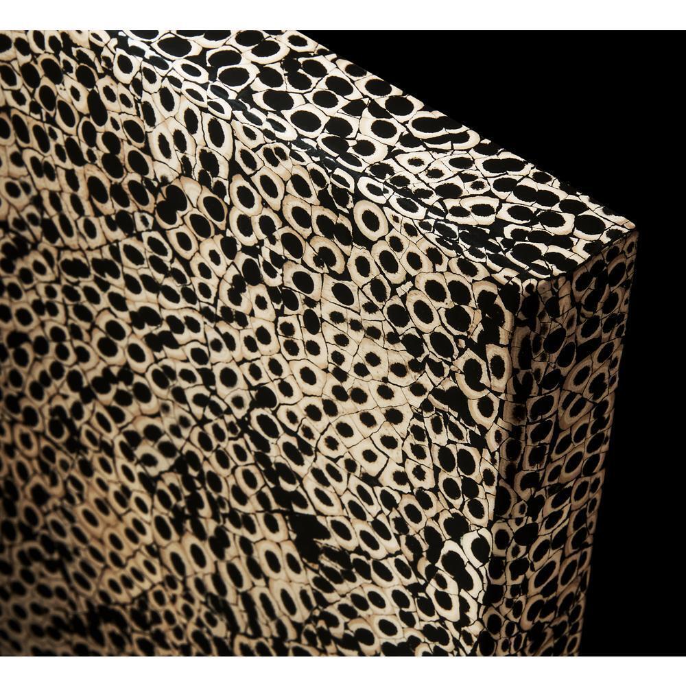 30" Elements Collection Eggshell Snakeskin Black Custom Column Panel