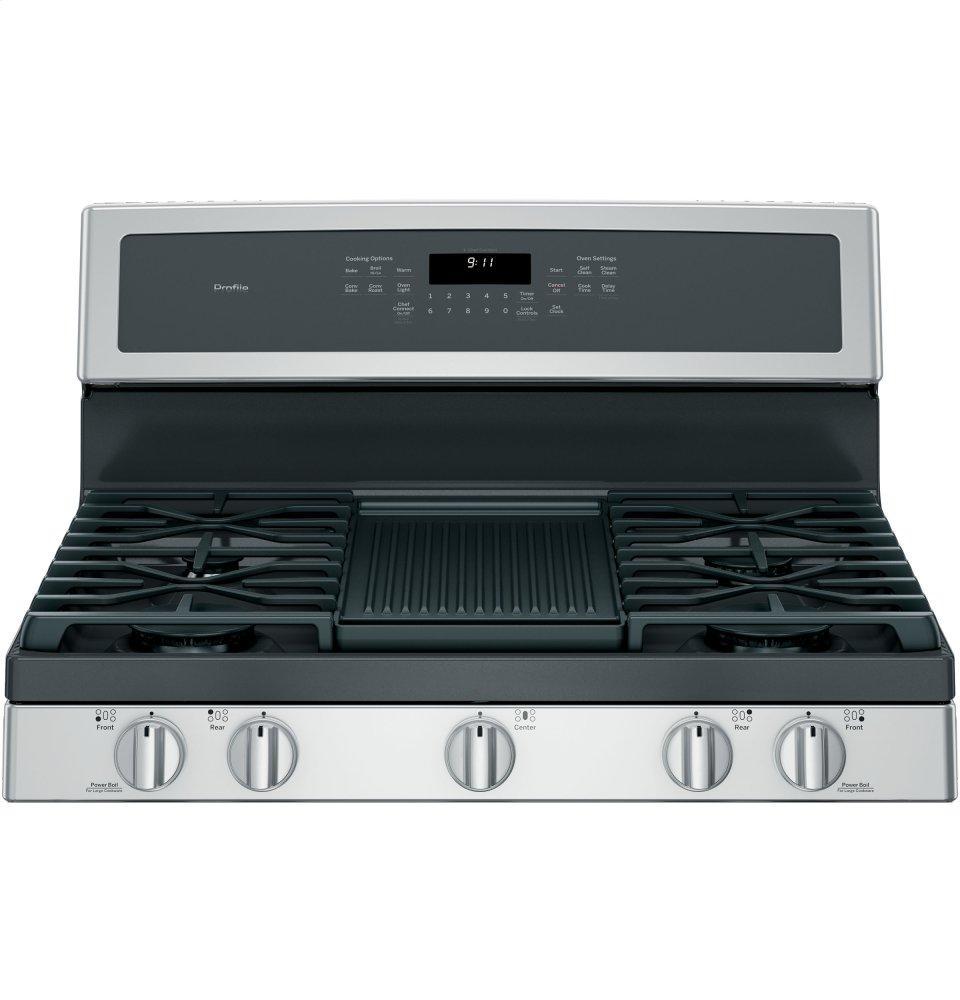 GE Profile™ 30" Free-Standing Gas Convection Range