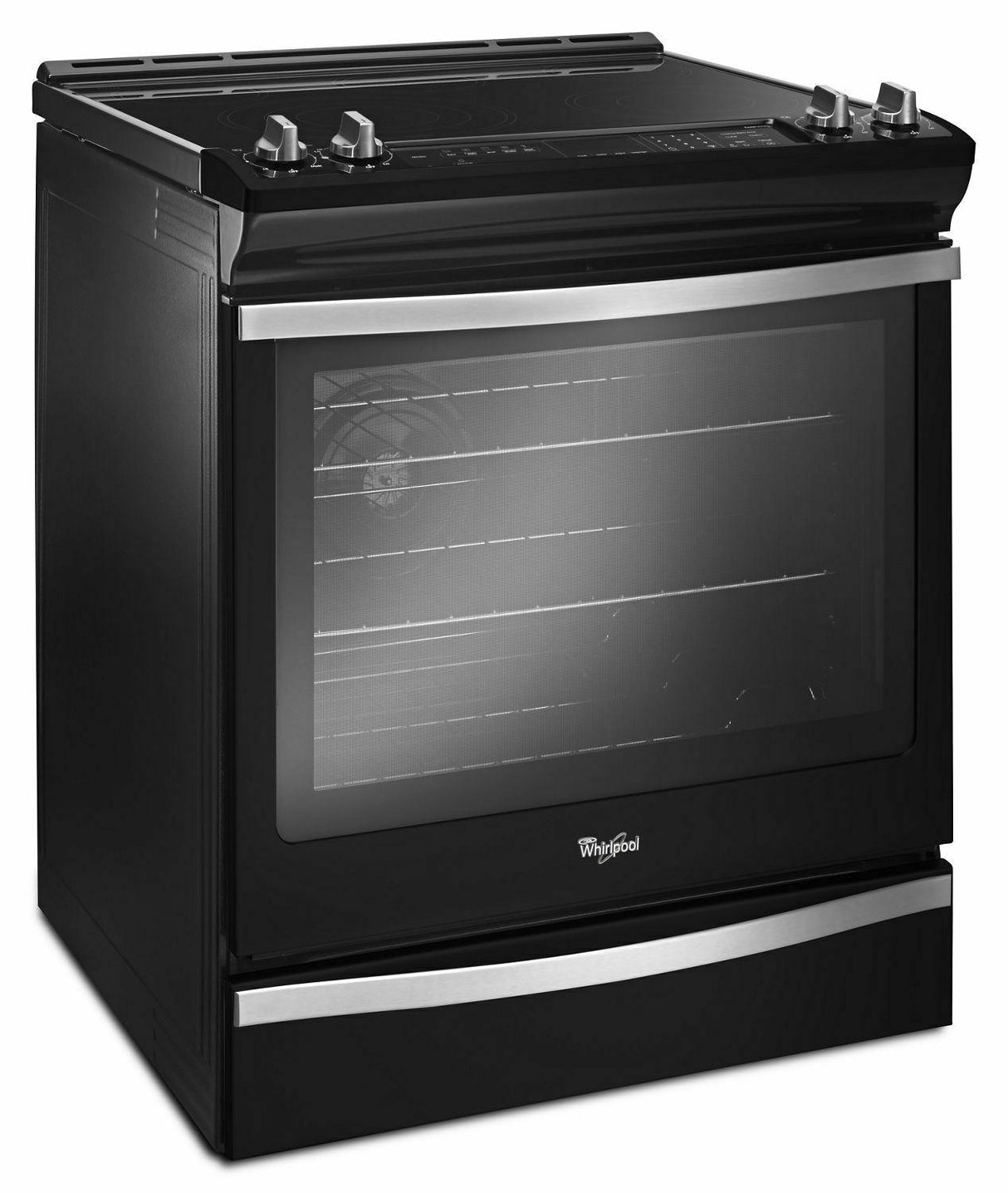 6.4 Cu. Ft. Slide-In Electric Range with True Convection - Black Ice