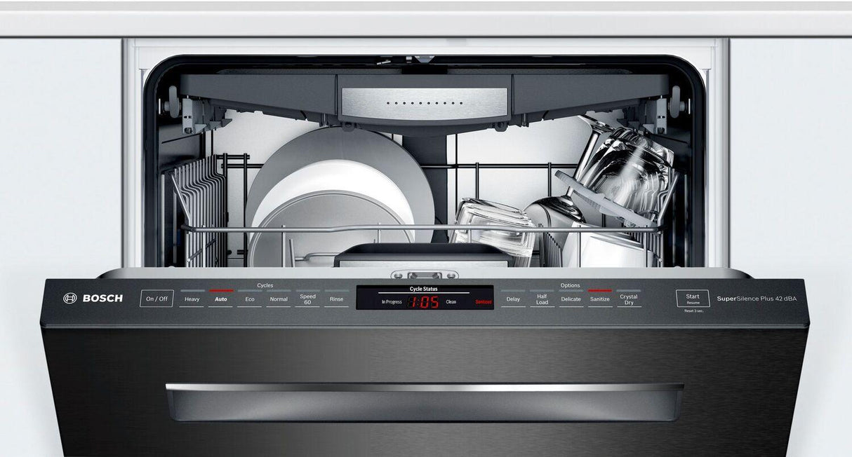 800 Series Dishwasher 24" Black stainless steel
