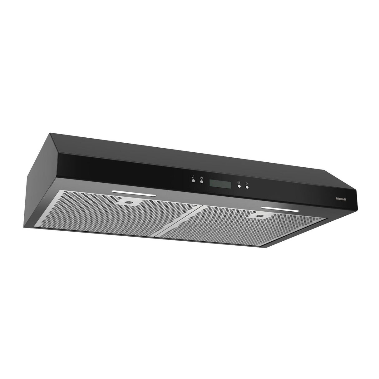 Broan® Glacier 36-Inch Convertible Under-Cabinet Range Hood, 450 Max Blower CFM, Black
