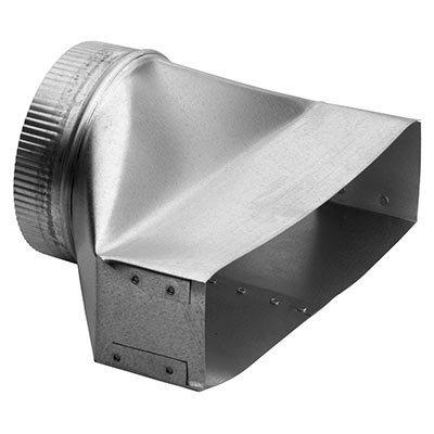 3-1/4" x 14" to 7" Round Transition for Range Hoods