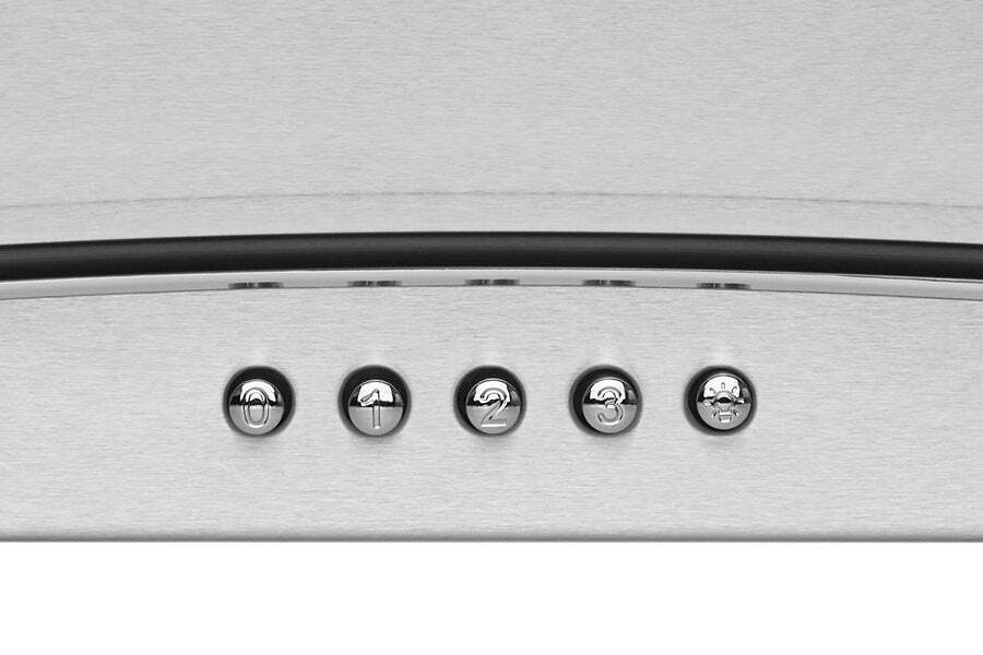 Hauslane Chef 36-in Convertible Stainless Steel Wall-Mounted Range Hood
