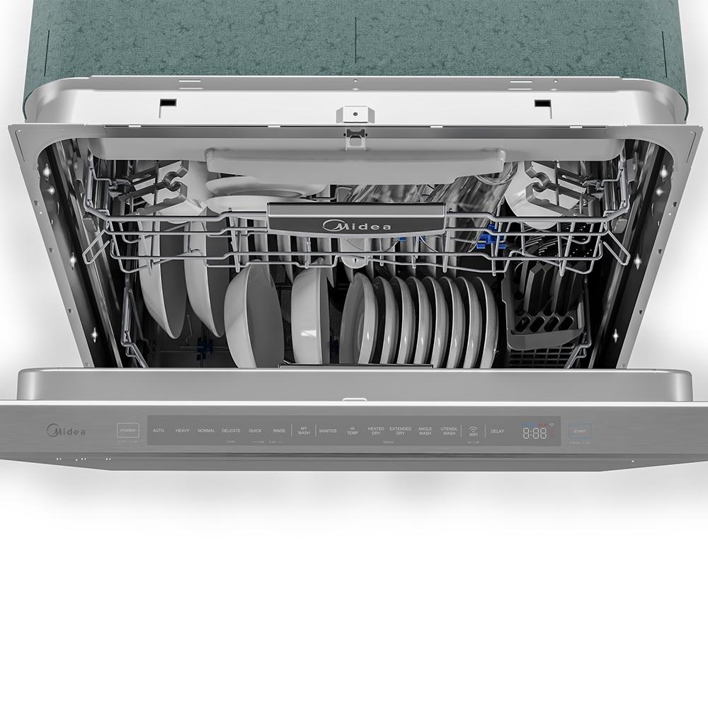 Midea 24" Top Control Smart Dishwasher with Extended Dry