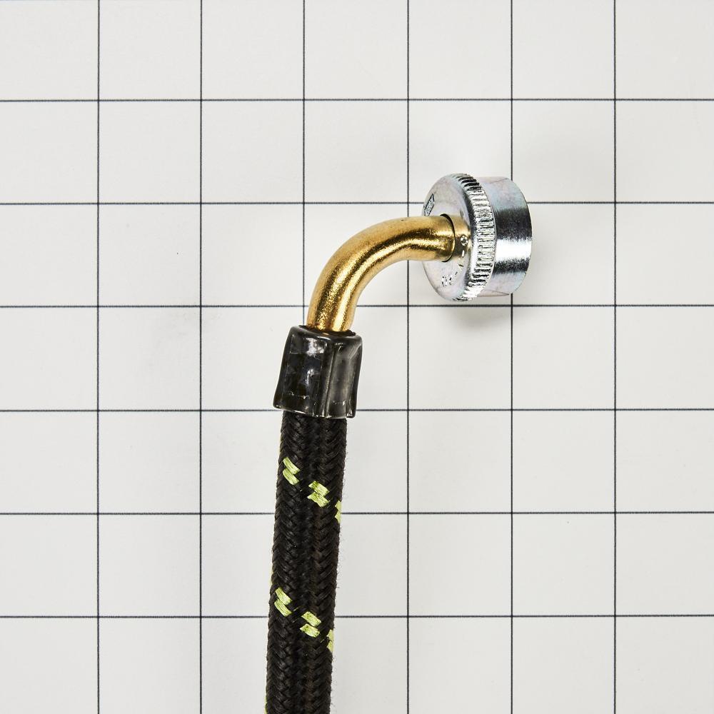 6' braided washer fill hoses rated 1500+ PSI with two female connections, and built-in O-Rings - 2 pack