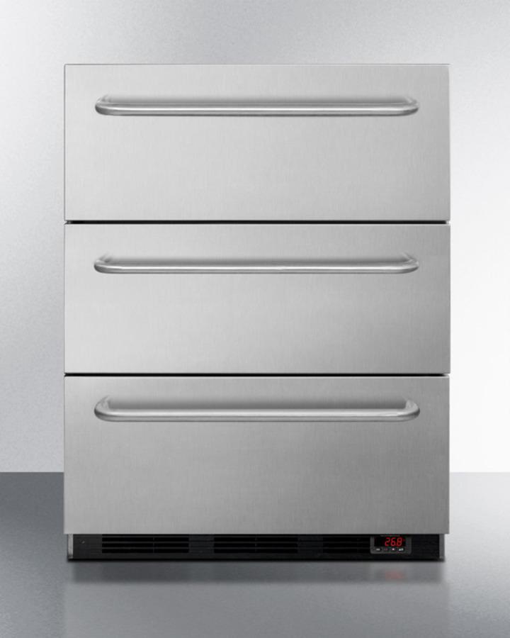 24" Wide 3-drawer All-freezer