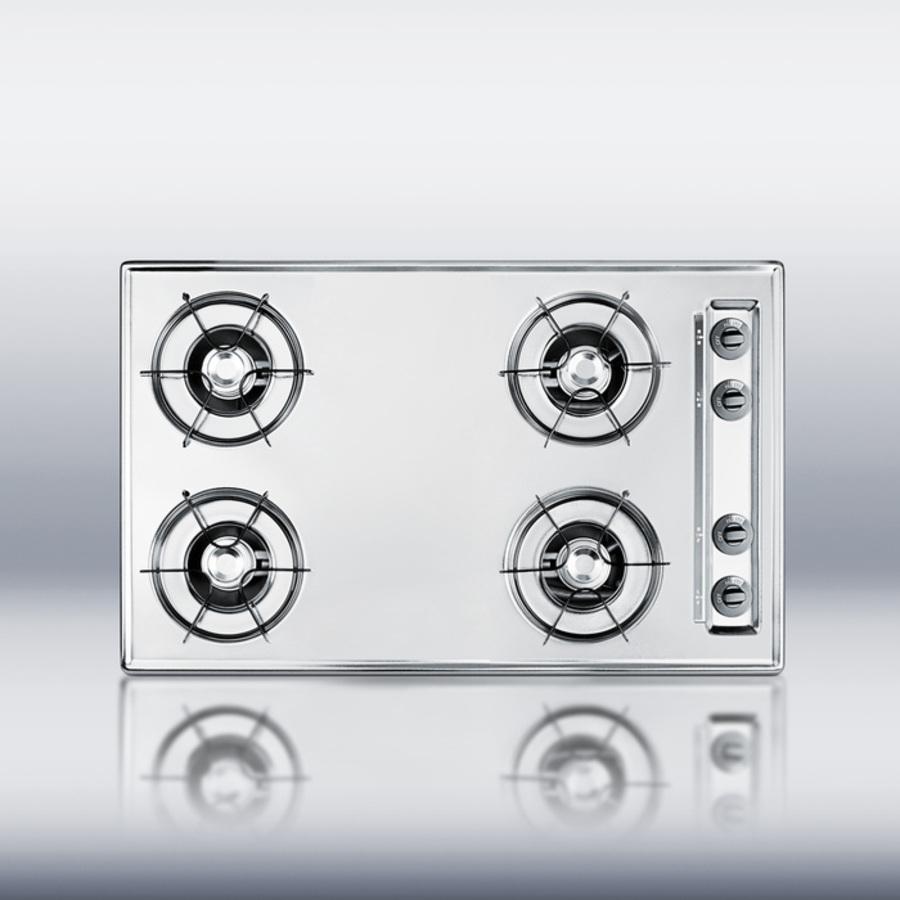 30" Wide 4-burner Gas Cooktop