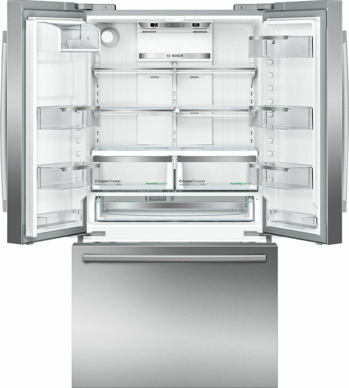 800 Series French Door Bottom Mount Refrigerator 36'' Easy clean stainless steel B21CT80SNS