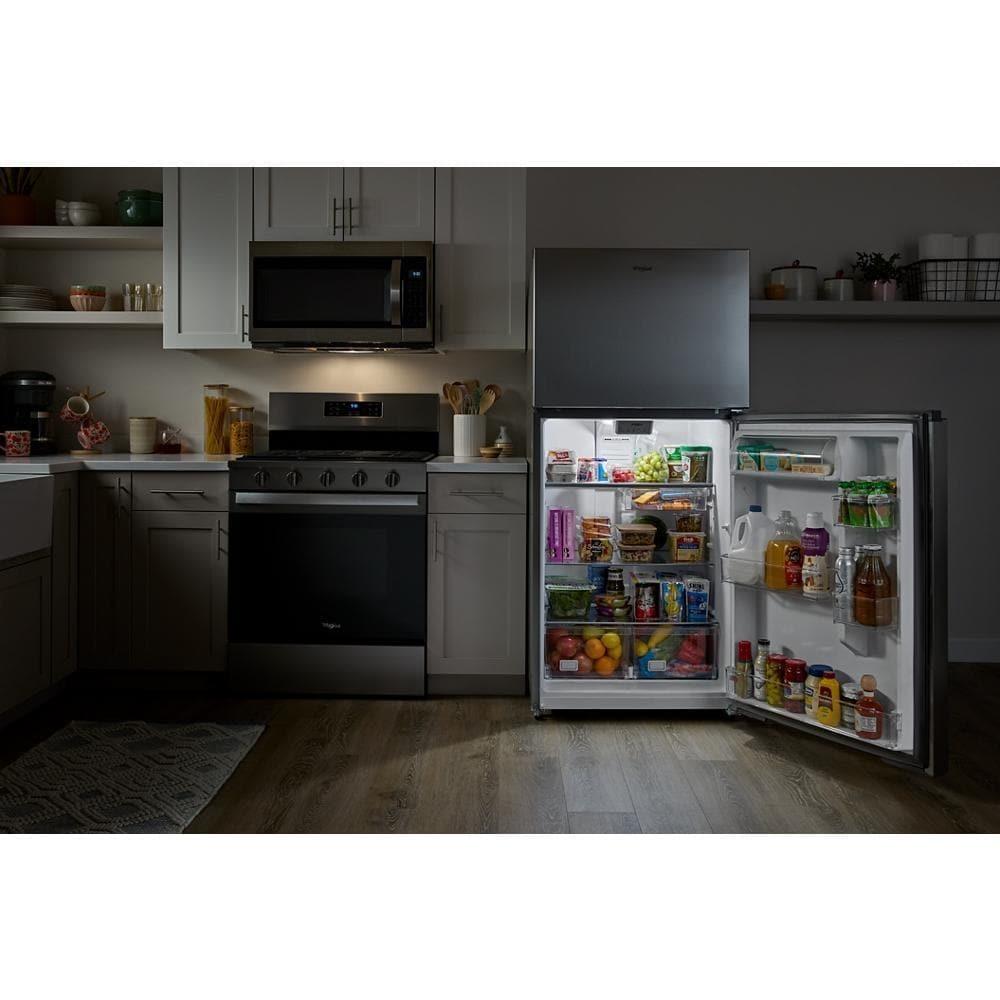 Whirlpool® 29.5-inch Wide Top Freezer Refrigerator with Total Coverage Cooling- 19.2 Cu. Ft.