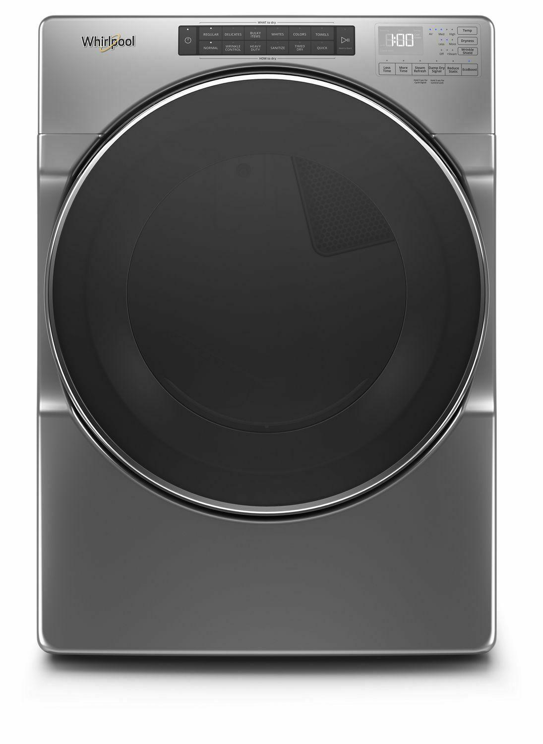 7.4 cu. ft. Front Load Electric Dryer with Steam Cycles - Chrome Shadow