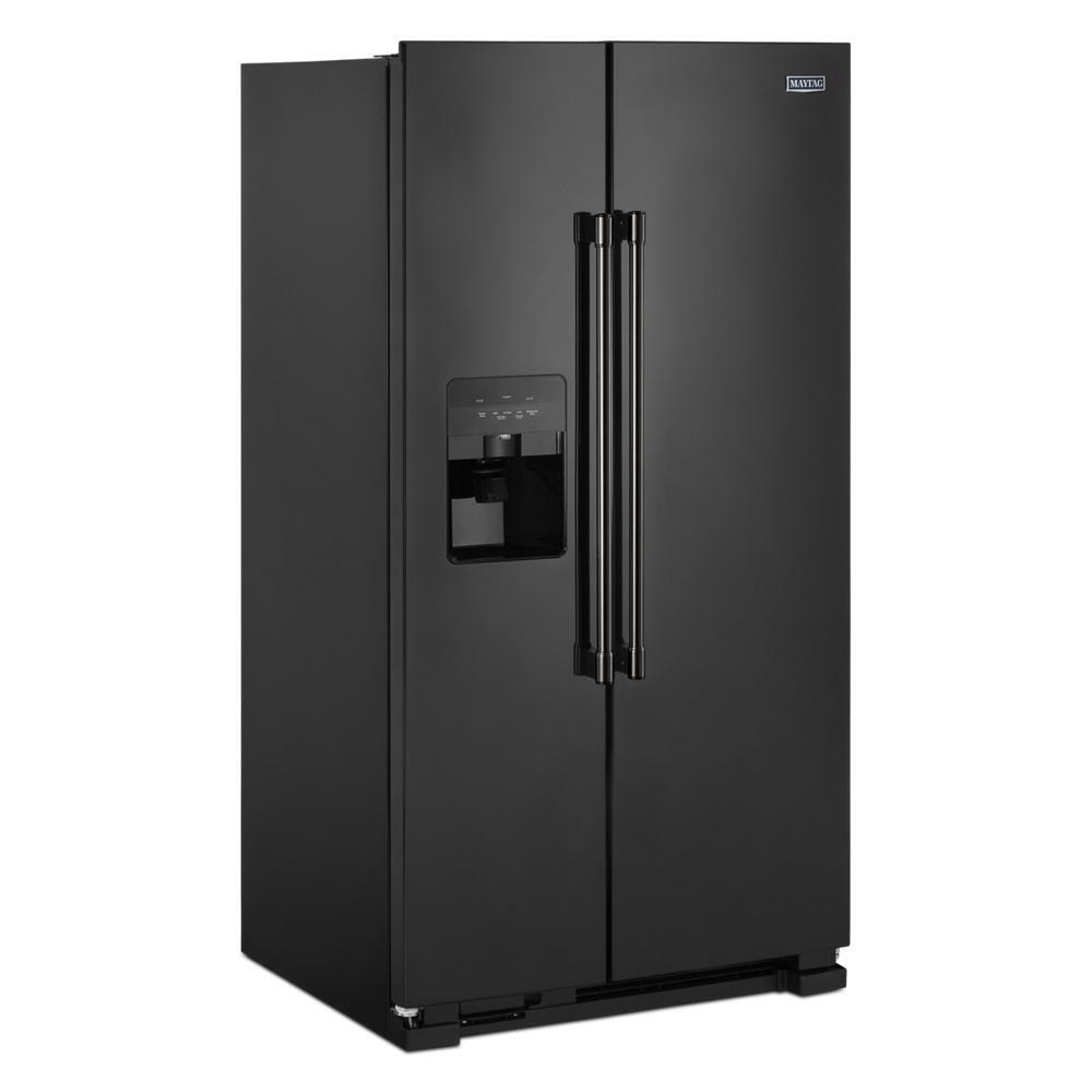 36-Inch Wide Side-by-Side Refrigerator with Exterior Ice and Water Dispenser - 25 Cu. Ft.