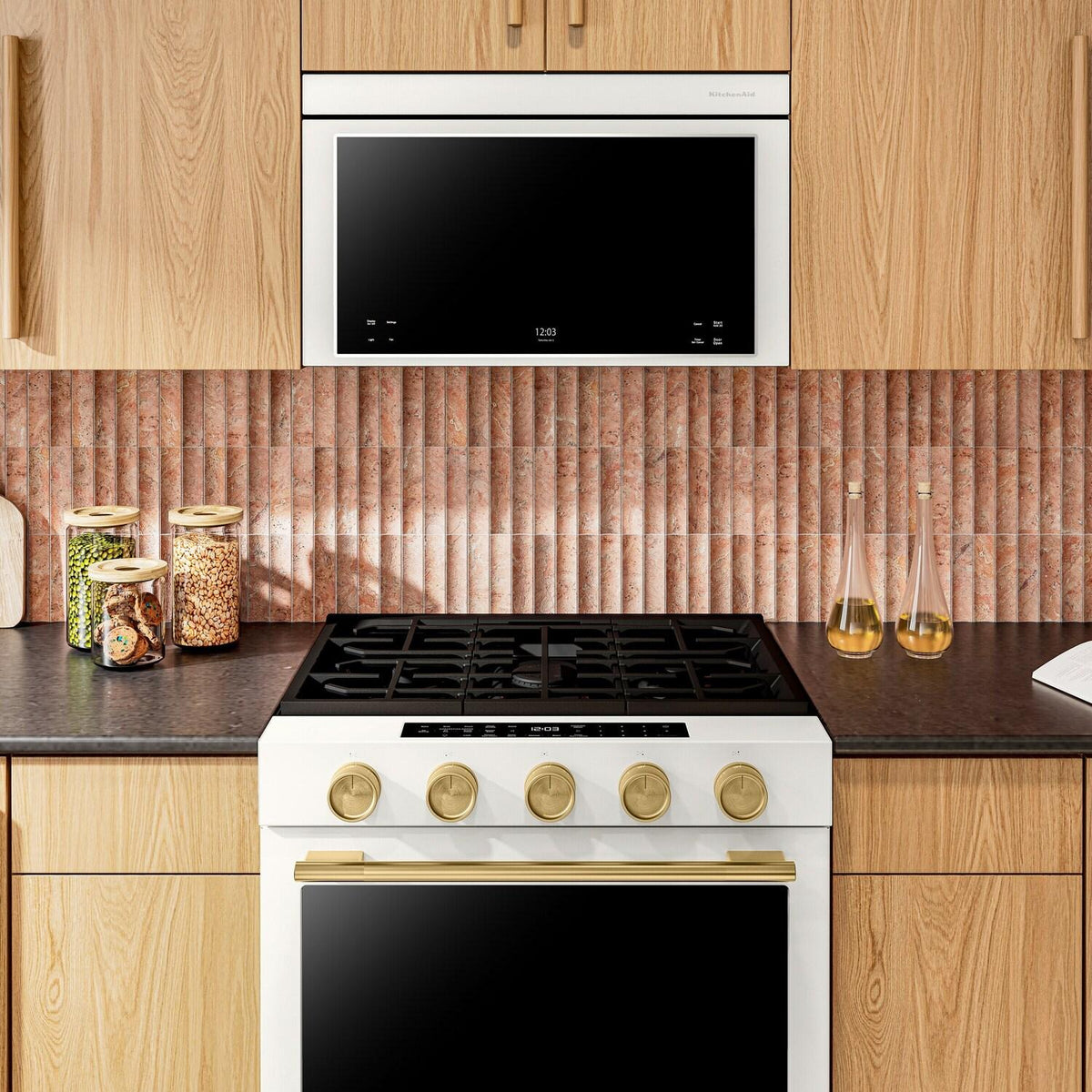 Multifunction Over-the-Range Microwave Oven with Flush Built-In Design