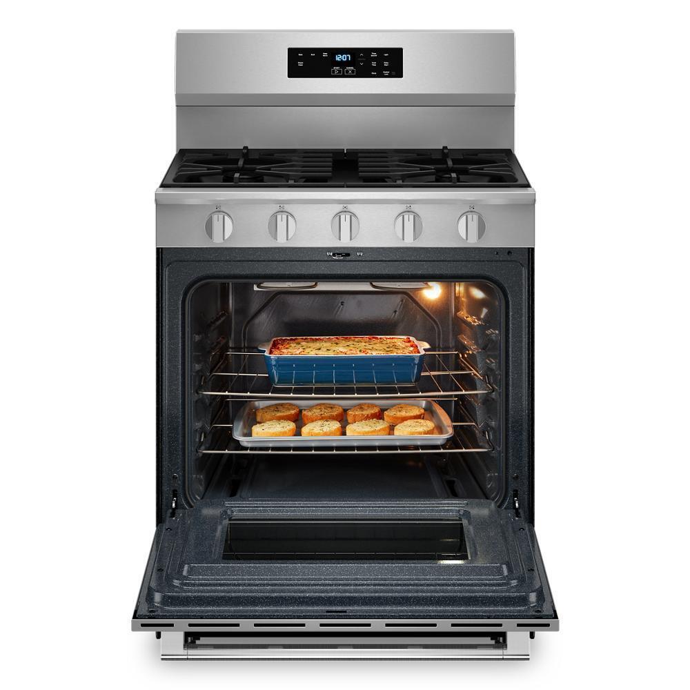 30-Inch Wide Gas Range With Steam Clean - 5.0 cu. ft.