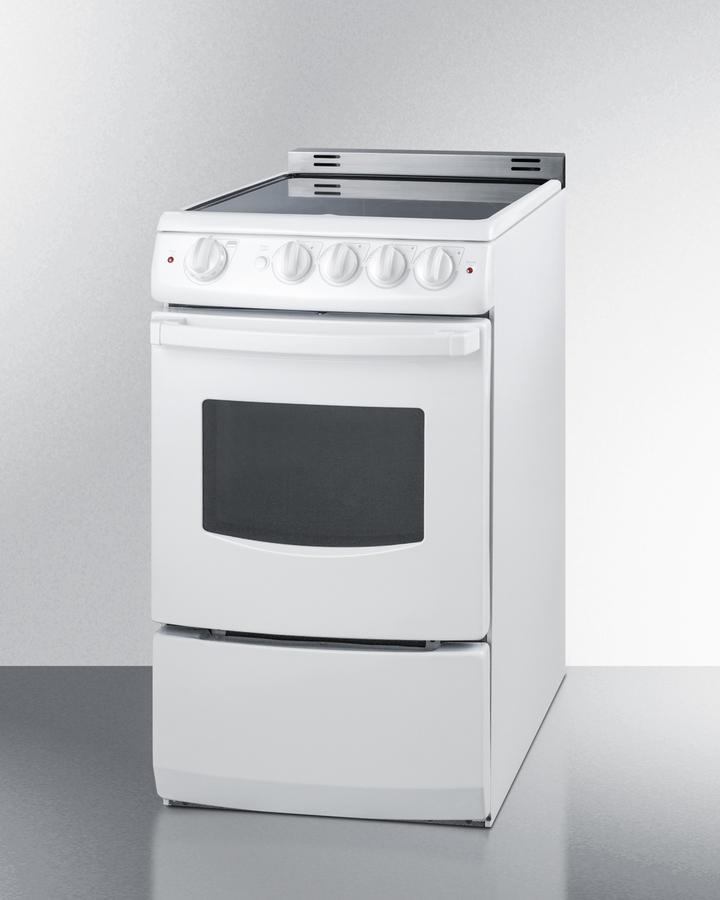 20" Wide Electric Smooth-top Range