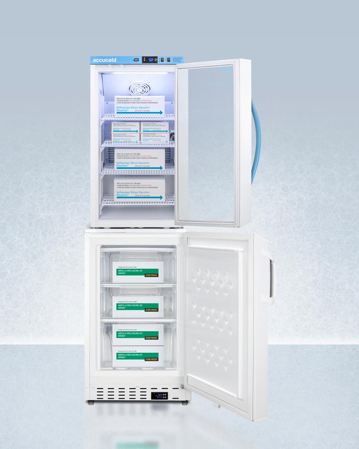 20" Wide Vaccine Refrigerator/freezer Combination