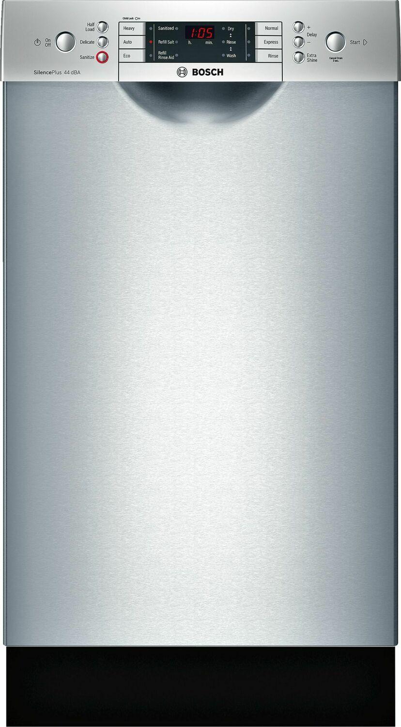 ADA 18" 800 Series Recessed Hndl, 6/5 Cycles, 3rd Rck, 44 dBA, RckMatic,10 Pl Stgs - SS