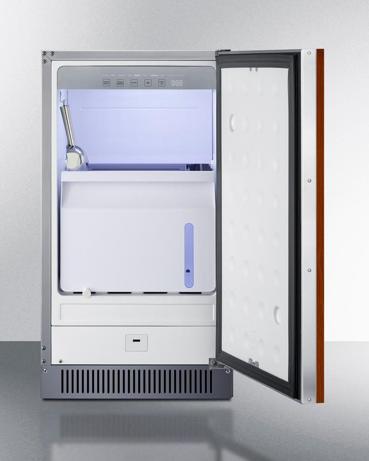 18" Wide Clear Icemaker, ADA Compliant (panel Not Included)