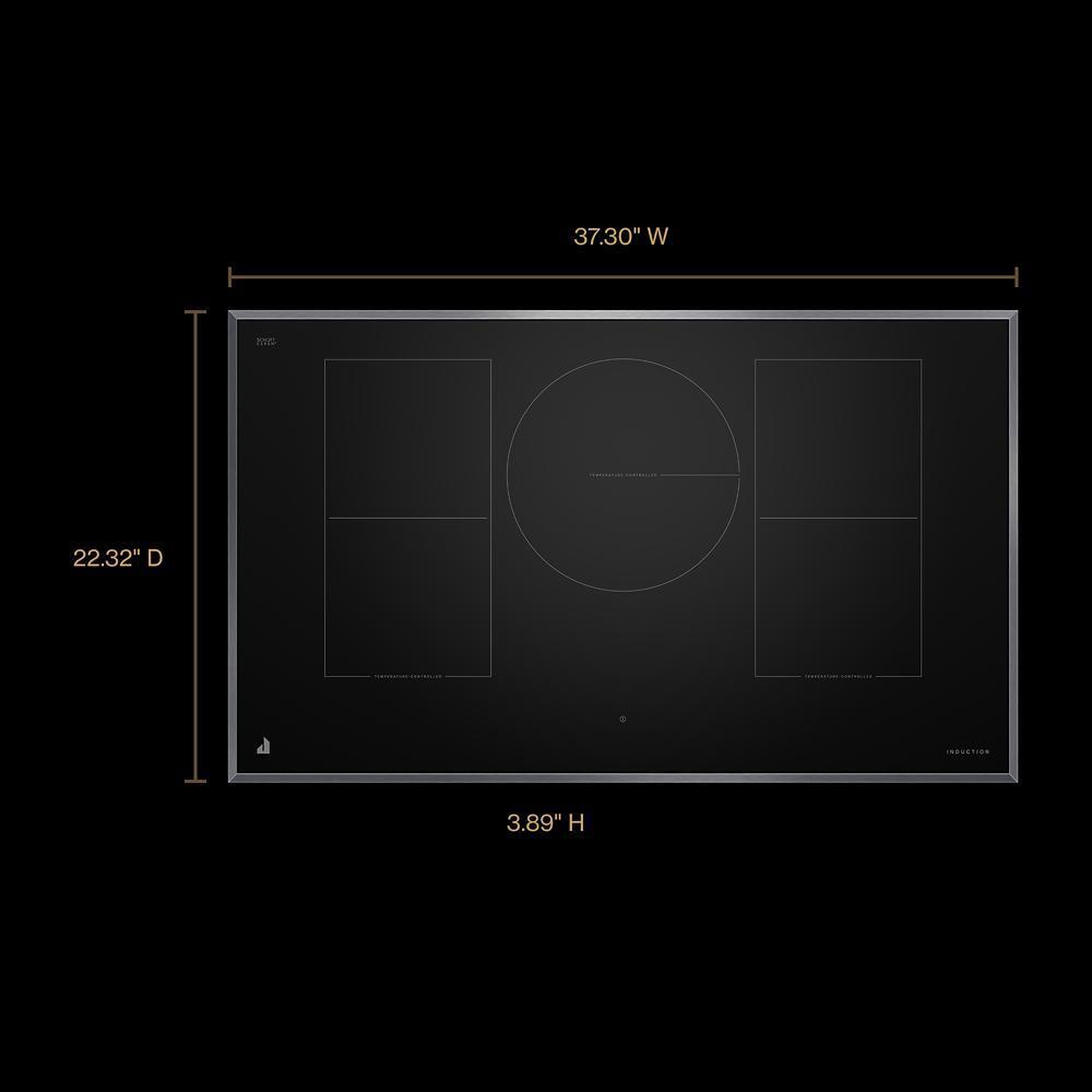 36" Lustre Smart Induction Cooktop with Temperature-Controlled Cooking