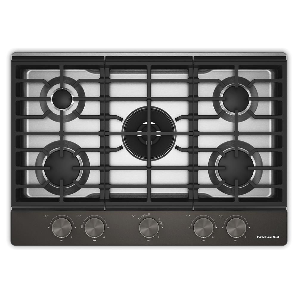 KitchenAid® 30 in. Gas Cooktop with 5 Burners and Integrated Wok Grate