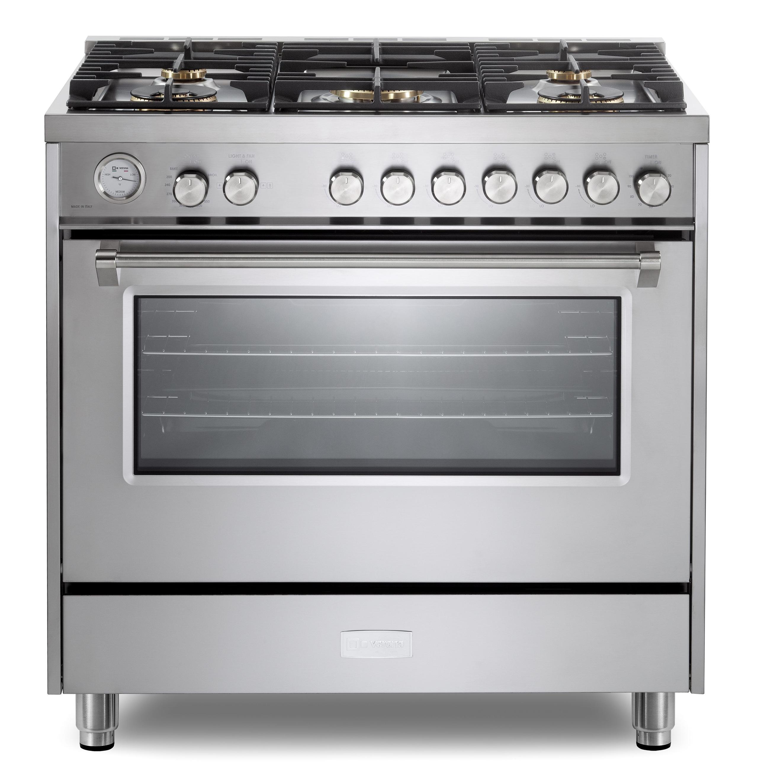 Verona Ultima 36" Gas Range - Stainless Steel