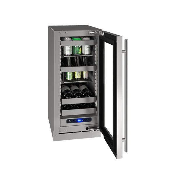 Hbv515 15" Beverage Center With Stainless Frame Finish and Field Reversible Door Swing (115 V/60 Hz)