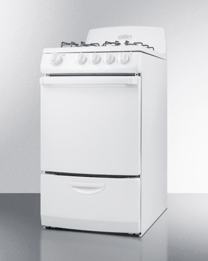 20" Wide Gas Range