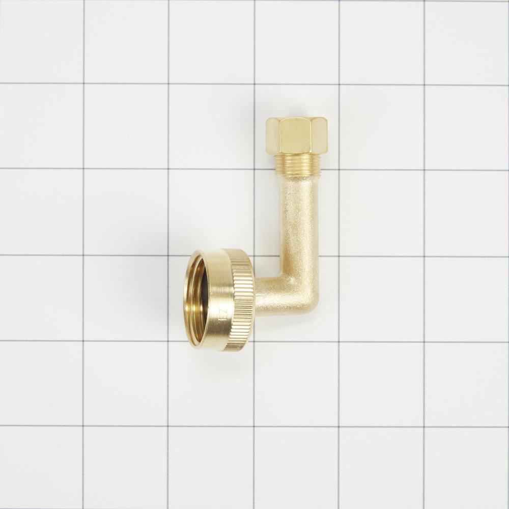 Dishwasher Brass Gooseneck Fitting 90 degree Lead Free