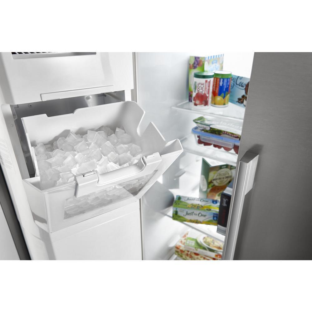 36-inch Wide Contemporary Handle Counter Depth Side-by-Side Refrigerator - 21 cu. ft.