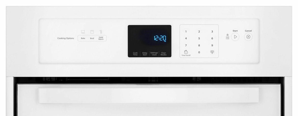 3.1 Cu. Ft. Single Wall Oven with High-Heat Self-Cleaning System - White