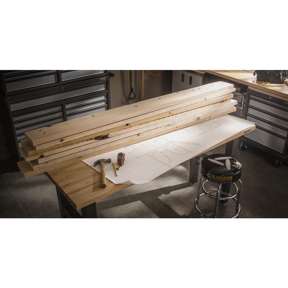 6' Adjustable Height Hardwood Workbench