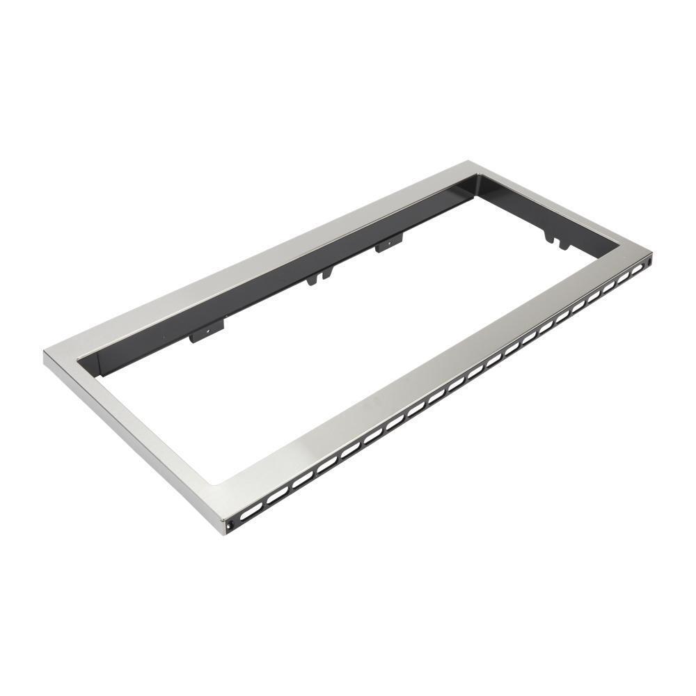 Built-In Low Profile Microwave Slim Trim Kit, Stainless Steel, Size: 31.5"L x 17.5"W x 5"D, fits cut-out height 12"
