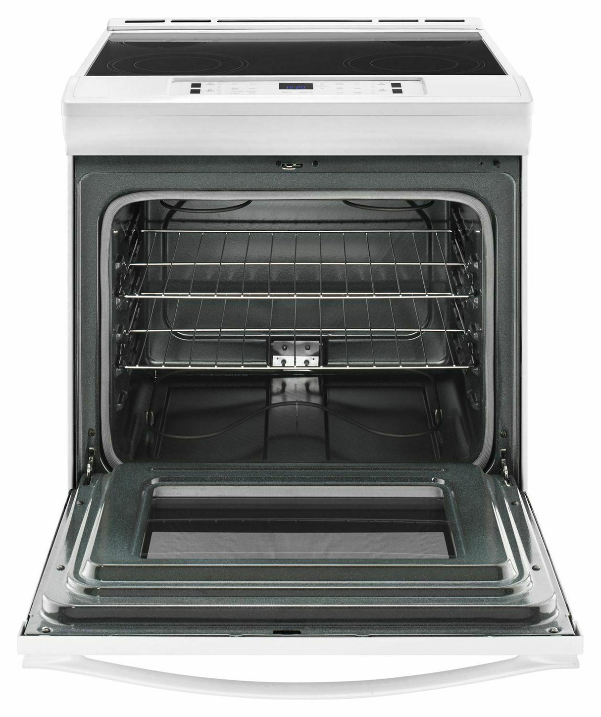 4.8 cu. ft. Guided Electric Front Control Range With The Easy-Wipe Ceramic Glass Cooktop - White