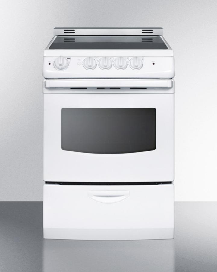 24" Wide Electric Smooth-top Range