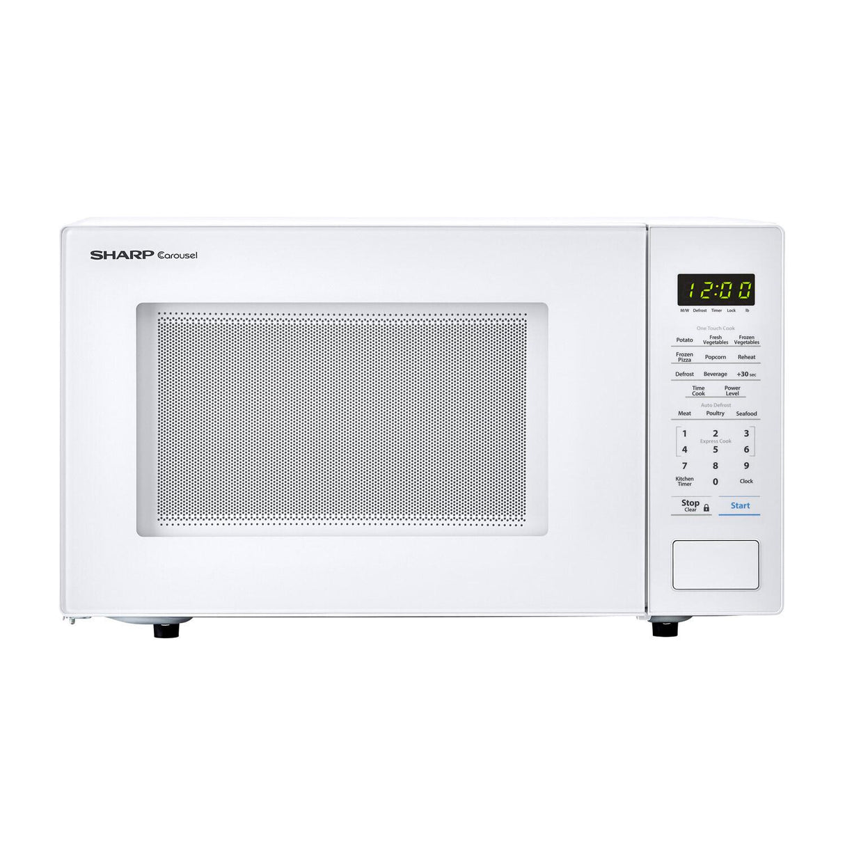 1.1 cu. ft. 1000W Sharp Countertop White Microwave