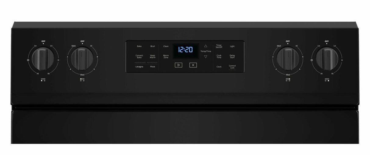 5.3 cu. ft. Whirlpool® electric range with Frozen Bake™ technology - Black