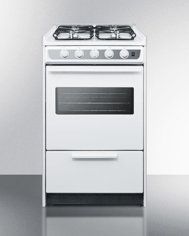 20" Wide Gas Range