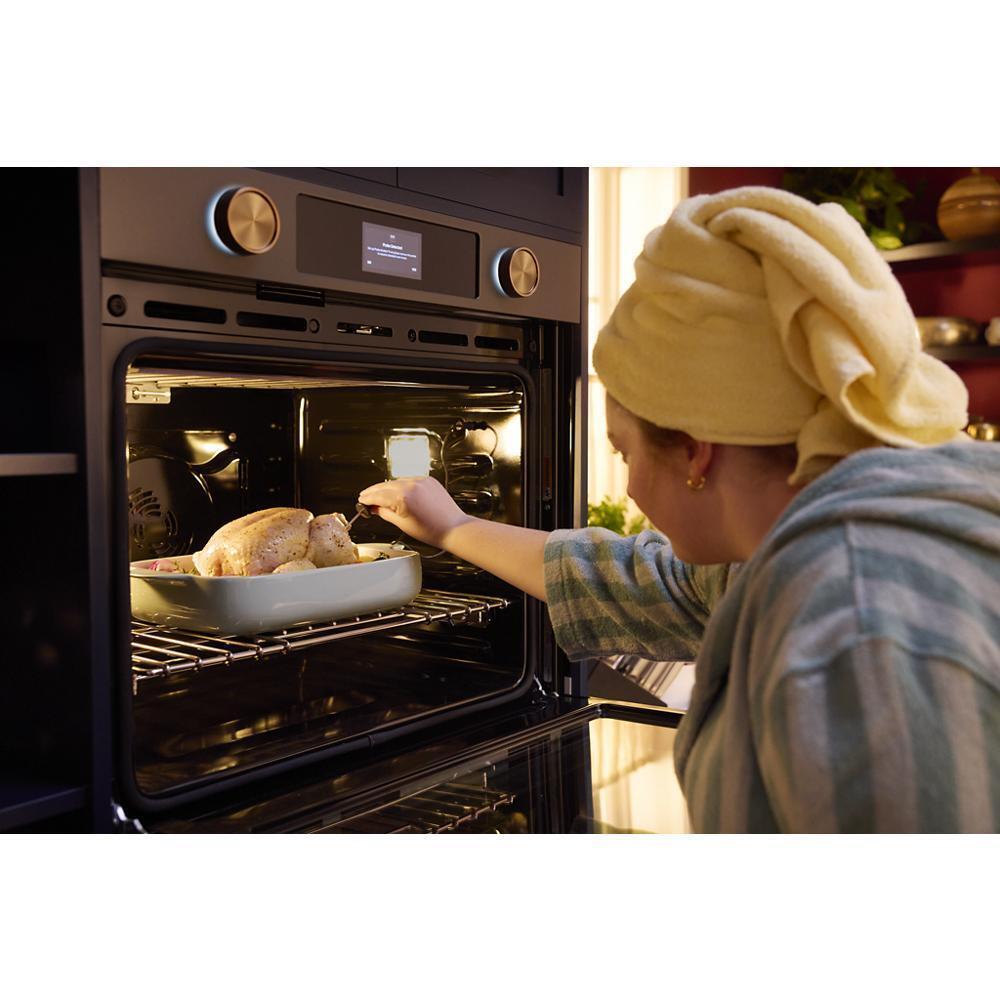 30-inch Smart Electric Double Wall Oven with Intelligent Cooking Camera - Black Ore