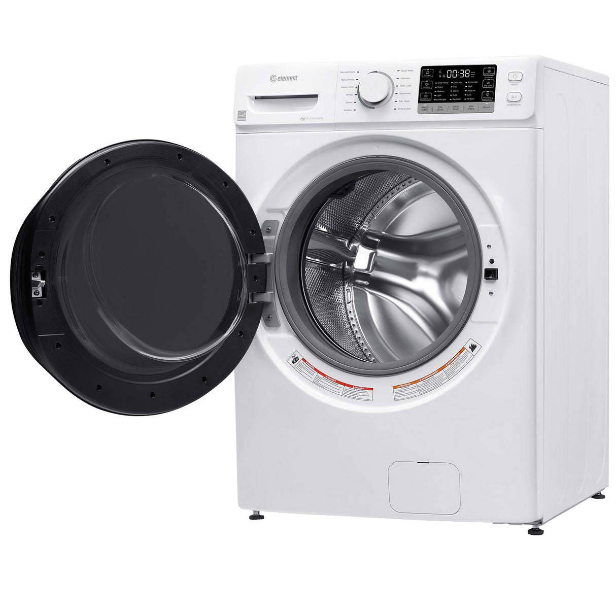 Element Electronics 4.5 cu. ft. Front Load Washing Machine - White (EFL4527BW)