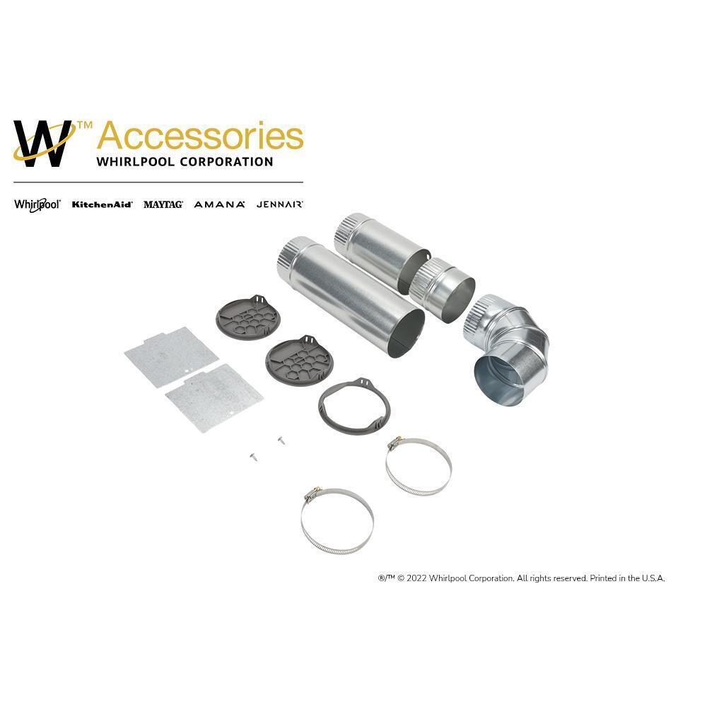 4-way internal dryer vent kit for Left, Right, and Bottom venting, compatible with WE/GD94/95/97HEX & ME/GD6000/7000X models.