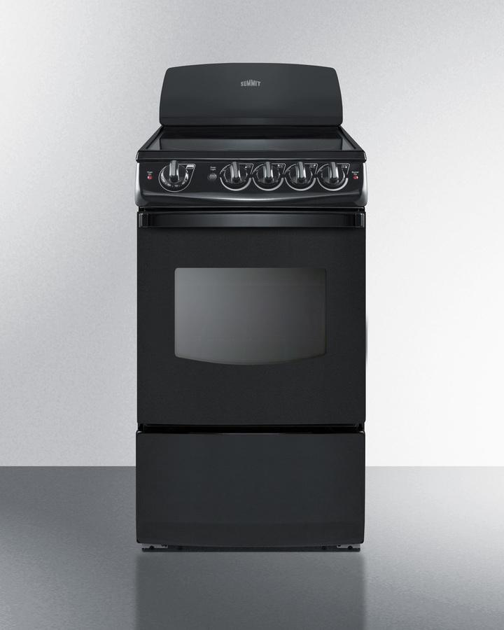 20" Wide Electric Smooth-top Range
